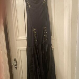 Vintage Marciano Black Strapless Dress